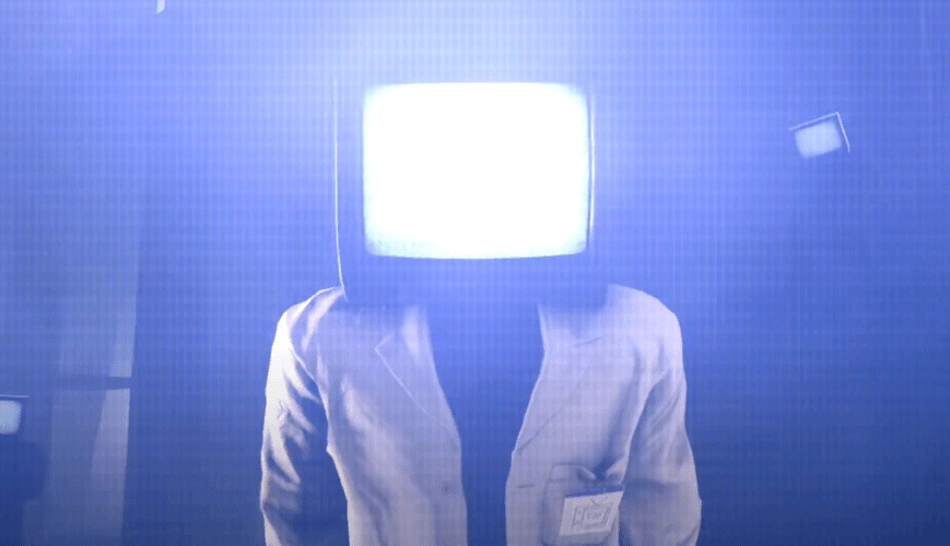 Blue Screen) Skibi Tv Man